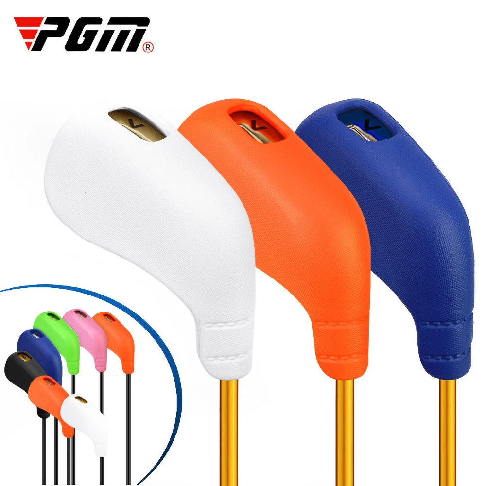 

8Pcs Golf Iron Head Cover TPE Open Window Waterproof Golf Headcover Blue Black Orange Pink White Green Head Protector