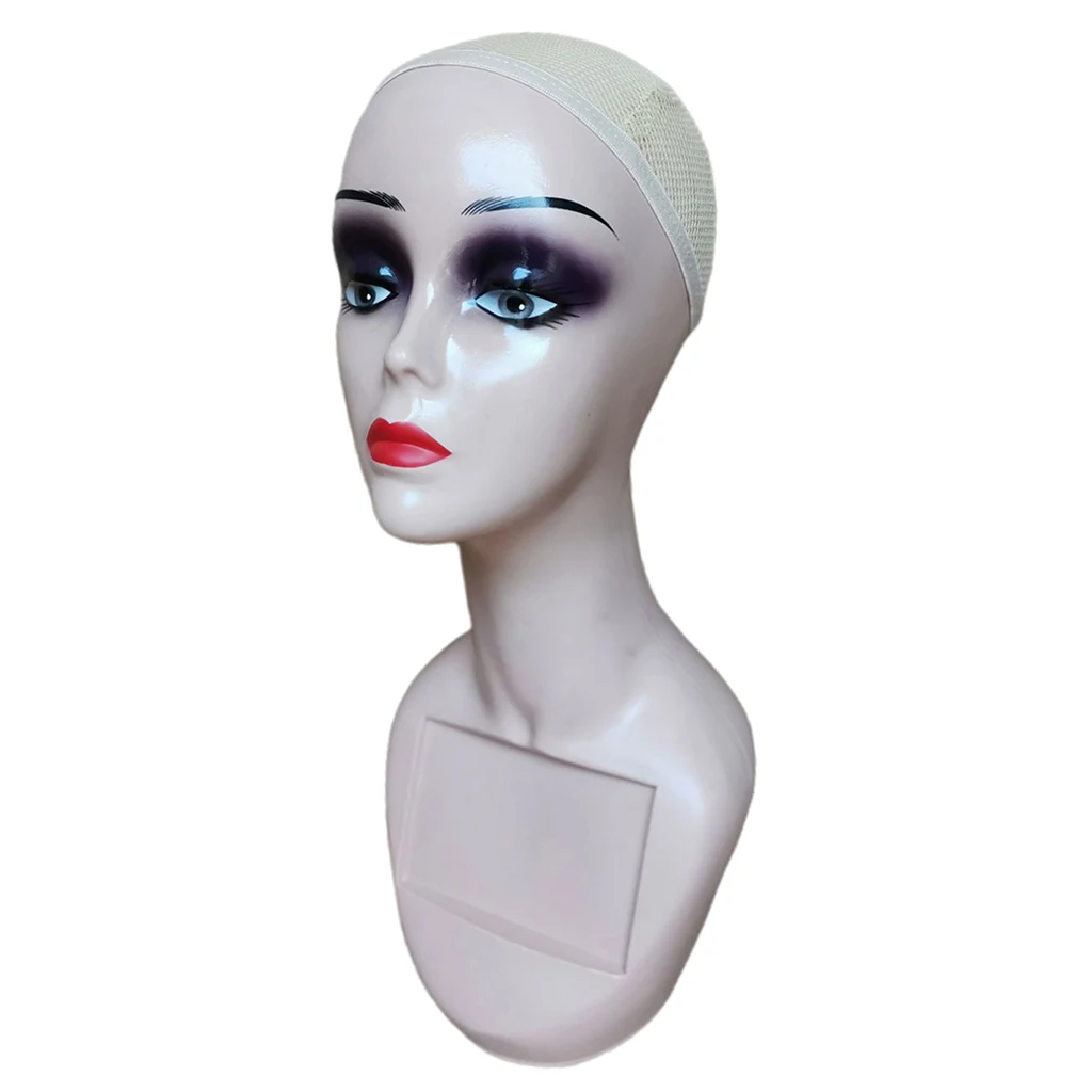 

14'' Mannequin Head Female Professional Cosmetology for Wig Making Display Wigs Hats Jewelry Eyeglasses