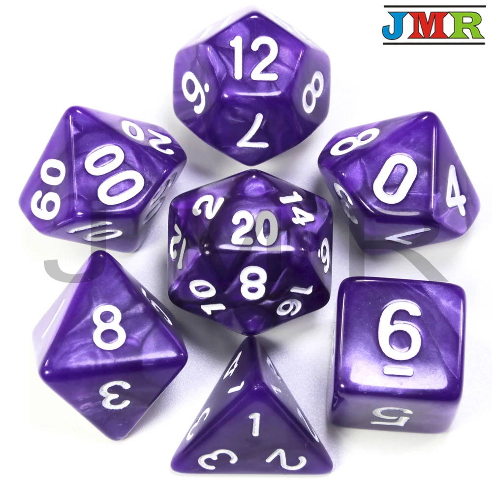 Dados De Rpg 7 шт./компл. многогранные RPG игры мраморный эффект кости D4-D20 мульти стороны кости Поп для подземелья и Драконов