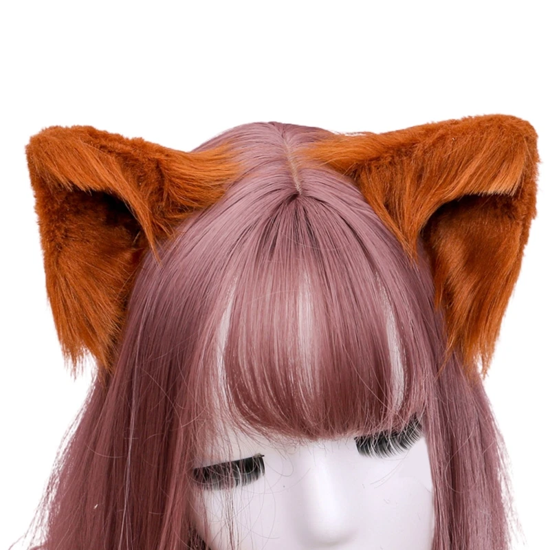 

Аниме Лолита пушистые животные зверь кошачьи уши заколка для волос волк кошачьи уши косплей костюм заколки милые аниме уши