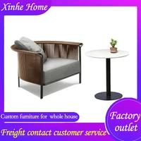 modern durable rattan sponge single sofa luxury elegant style for outdoor restaurant blacony garden patio shop