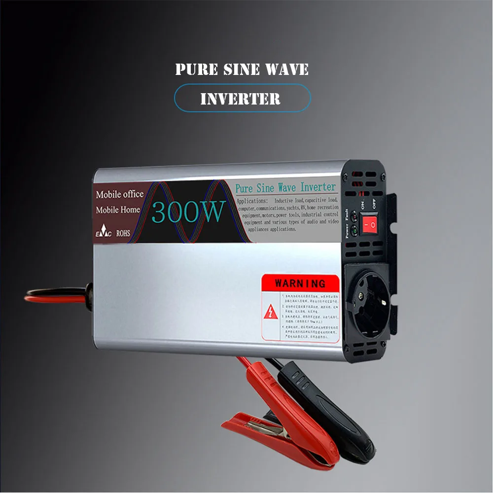 300 Вт Чистая Синусоидальная волна автомобильный Мощность Инвертор постоянного