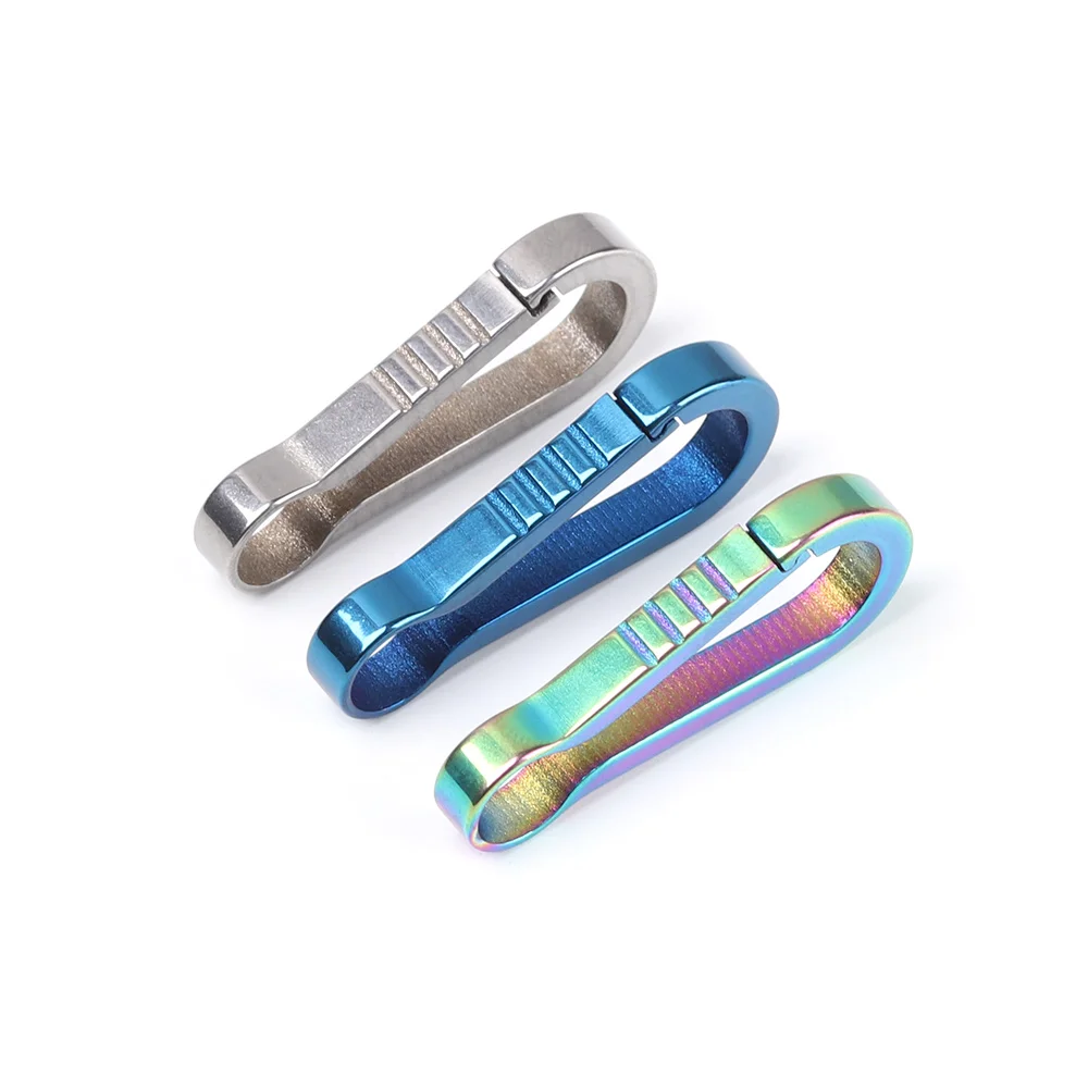 Титановый брелок для ключей EDC легкая подвесная Пряжка многофункциональный Quickdraw