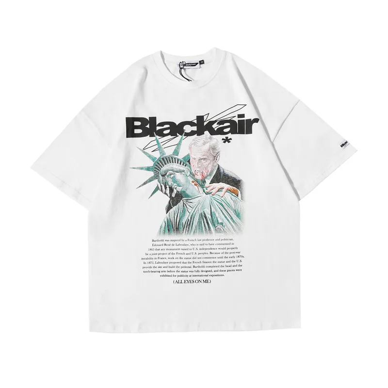 Мужская женская 2020 президент сосание Статуя Свободы Забавный принт футболка с