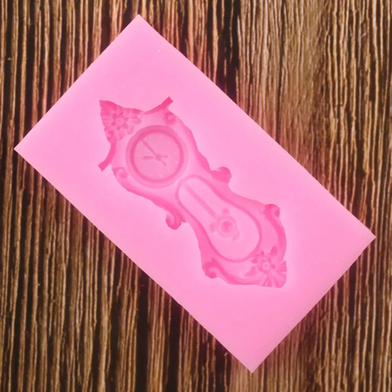 Форма часов форма для торта 3D силиконовые формы помадка Конфета из смолы