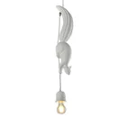 Современный Креативный светодиодный подвесной светильник в форме белки, лампа E27, подвесной светильник розового, синего, белого цветов для спальни, детской комнаты, фойе