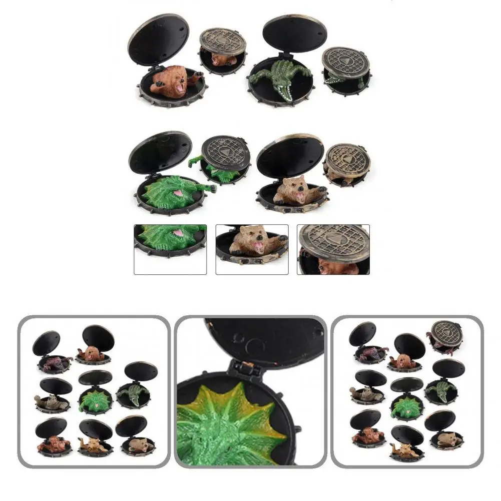 

8 шт./компл. забавная модель животного из ПВХ с имитацией льва, яркое украшение для детей