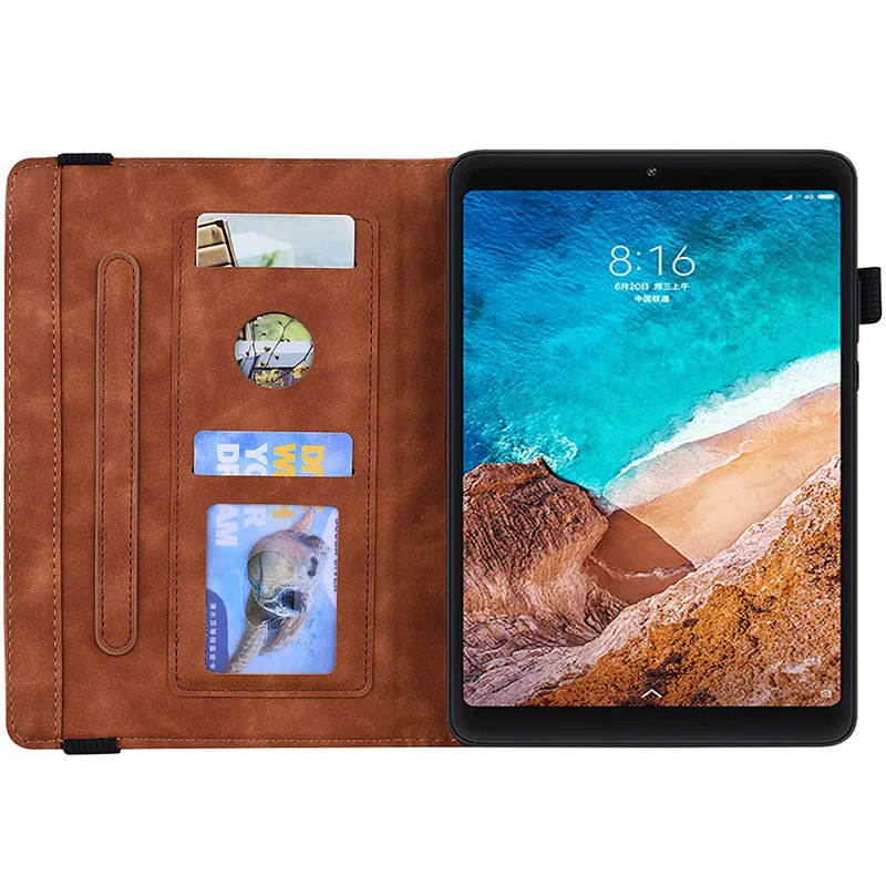 Чехол для планшета Xiaomi Mi Pad 4 Plus 10 дюймов 1 дюйм рельефный чехол-кошелек из