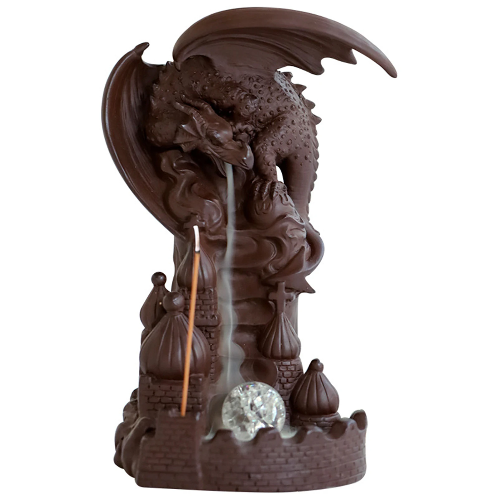 

Hot Backflow Incense Burner Exquisite Handmade Crafts Creative Ornaments for Living Room Bedroom Bathroom