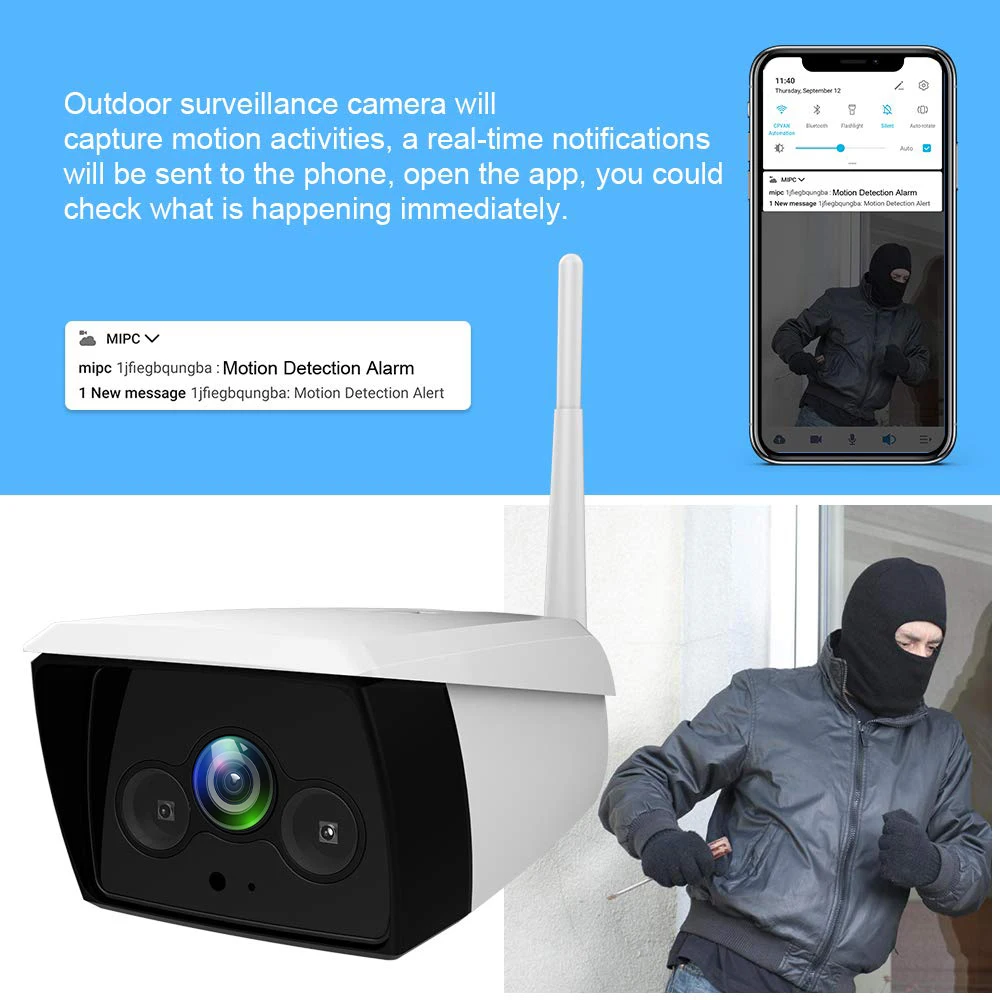 CPVan 3MP IP камера камера видеонаблюдения CCTV камера WiFi камера видеонаблюдение наружная домашняя камера безопасности 1536P камера наблюдения 10 м ночное видение Обнаружение движения