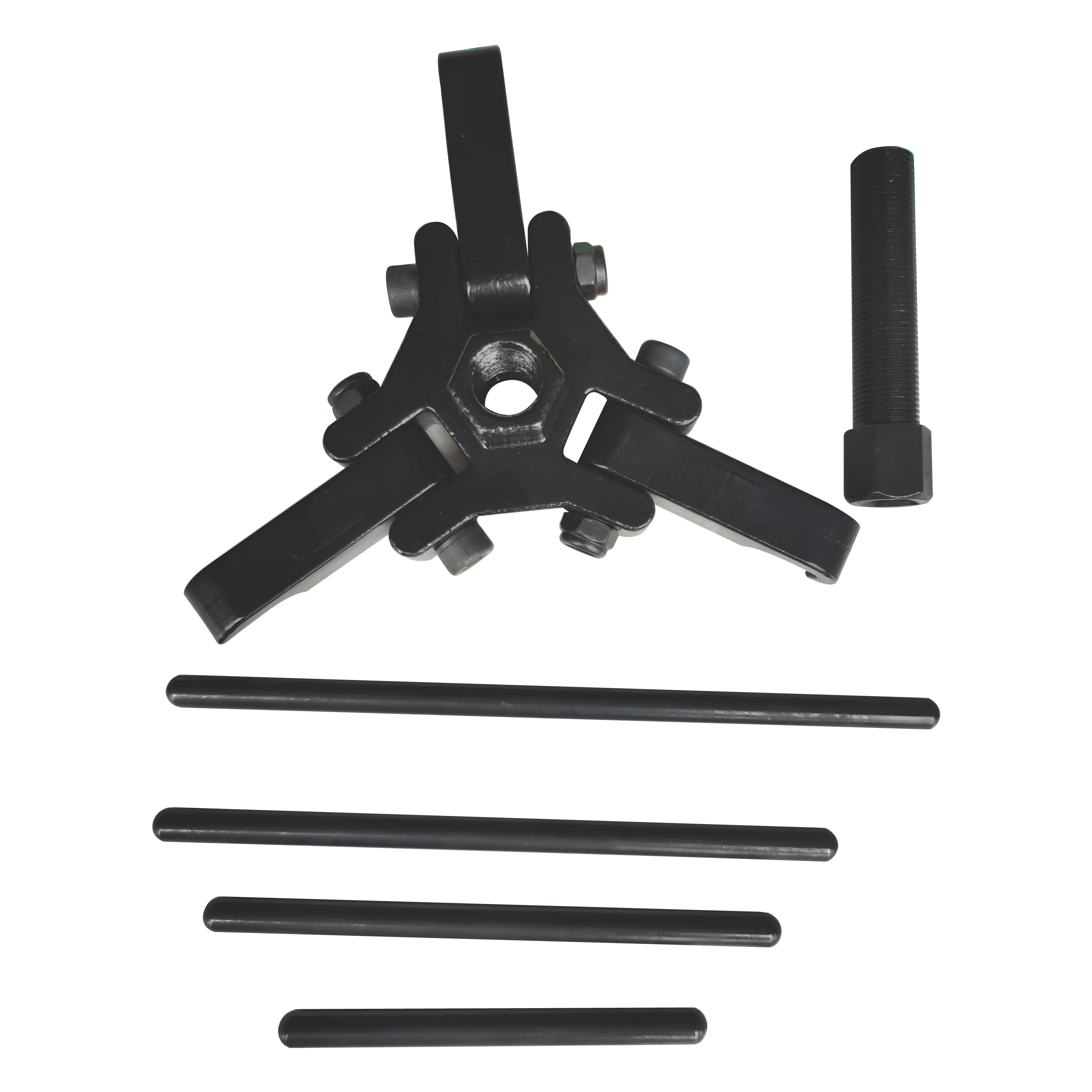 Harmonic Balancer Damper Puller Kit 3-Jaw Puller Fits Most Late Model Automobiles 4 Forcing Rods