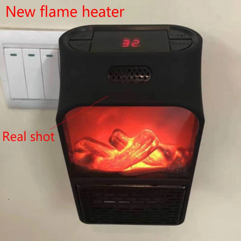 Электрический мини обогреватель настенный с европейской вилкой PTC керамическая