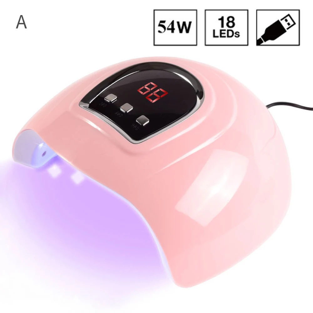 

Nail Lamp Portable Tools Machine Manicure Dryer Fast Curing UV LED Double Light Source Gel Polish Timer Salon Phototherapy
