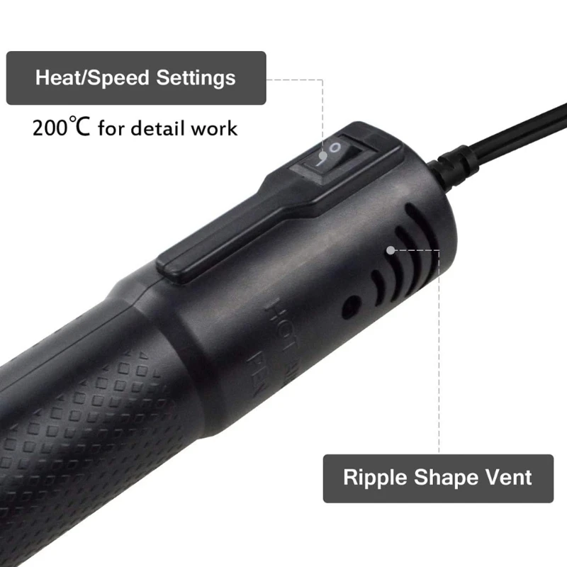 

Protable Heat Guns Hot Air Guns Resin Crafts Heat Shrink Wrapping Tools Resin Remove Air Bubbles Embossing Heat Tools