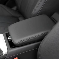 car accessories microfiber leather center console lid armrest box cover trim for audi a4 b9 2017 2018 2019 elastic band type