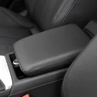 Аксессуары для автомобиля, подлокотник из кожи и микрофибры для центральной консоли, обшивка для Audi A4 B9 2017 2018 2019, тип эластичной ленты