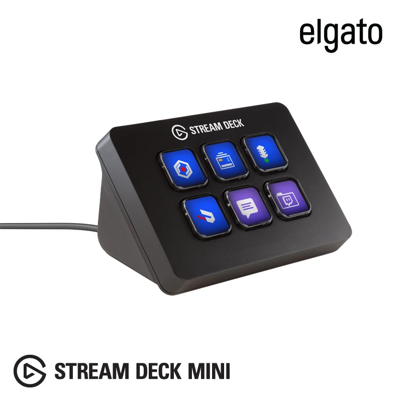 

Elgato Icatu Stream Deck Mini Console Switcher LCD LCD Display Macro Keyboard Obs
