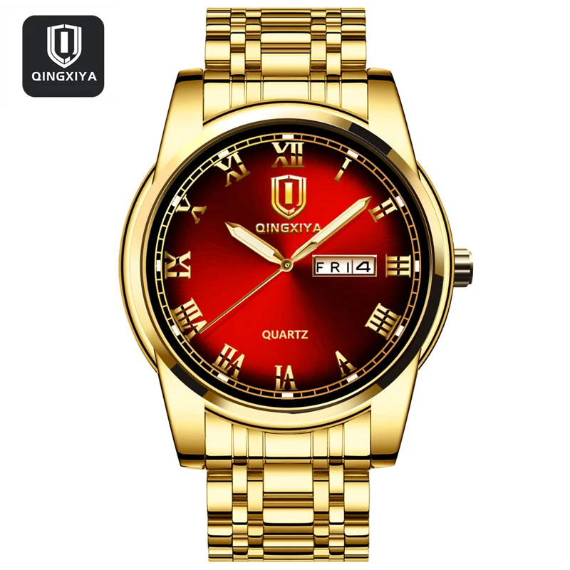 

Fashion Watches Men Luxury Calendar Quartz Wristwatch for Man Stainless Steel Band Waterproof Luminous Male Clock Reloj Hombre