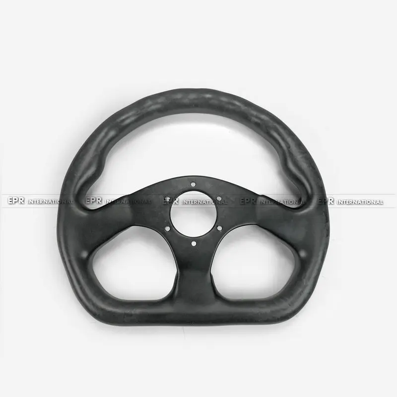 Матовое Кованое карбоновое плоское рулевое колесо (диаметр 320 мм 6 болтов 70