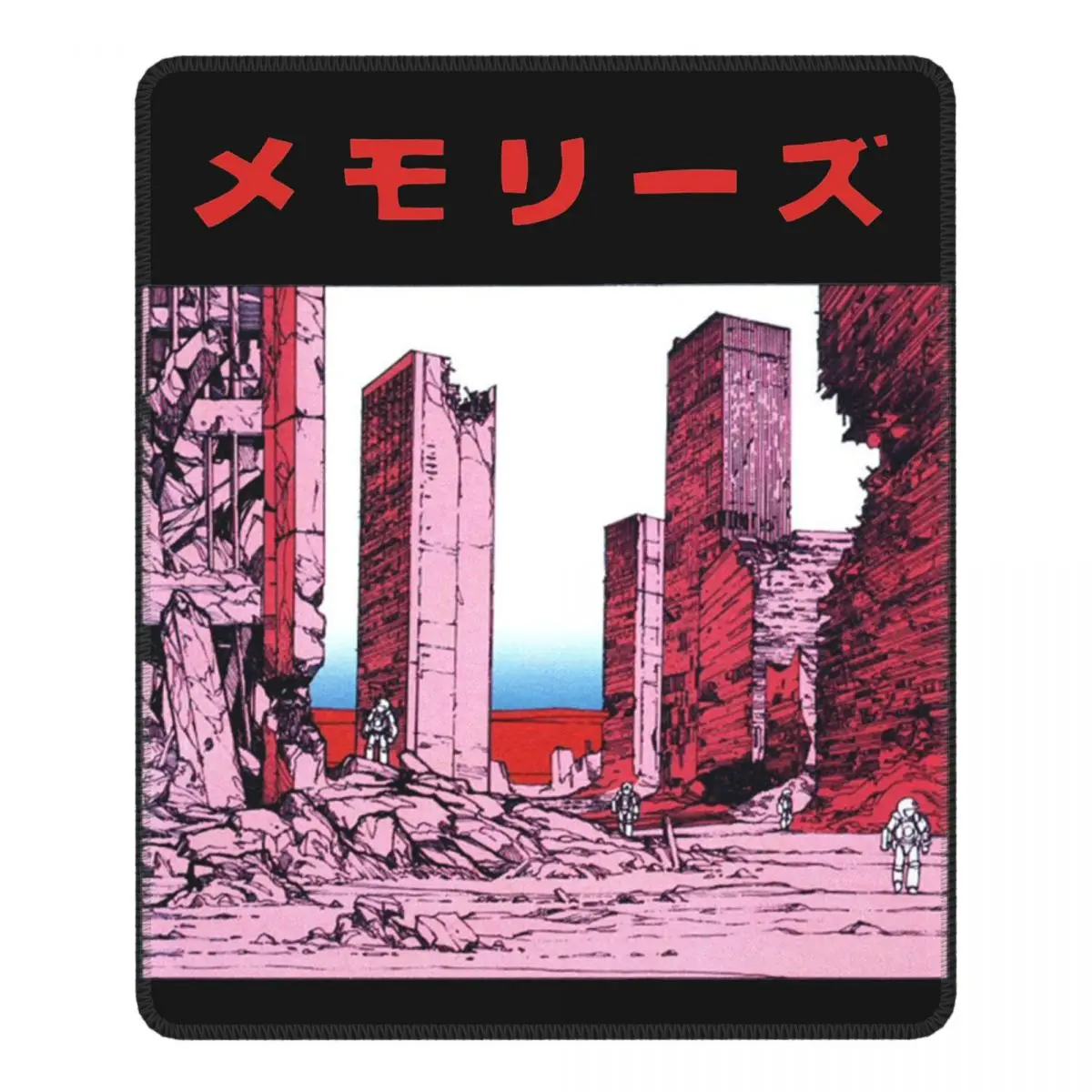 

Уникальный Коврик для мыши Katsuhiro Otomo для путешествий, коврик для мыши из натурального каучука с рисунком манги Vaporwave, нескользящий Настольны...