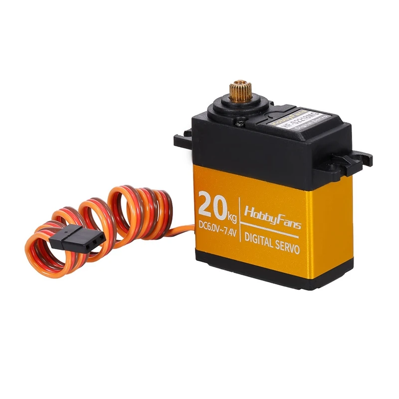 

20KG Metal Gear CNC Waterproof Steering Gear Set Arm High Torque for 1/10 1/8 RC Car Servo