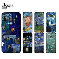 silicone cover van gogh starry night for samsung galaxy a9 a8 a7 a6 a6s a8s plus a5 a3 star 2018 2017 2016 phone case