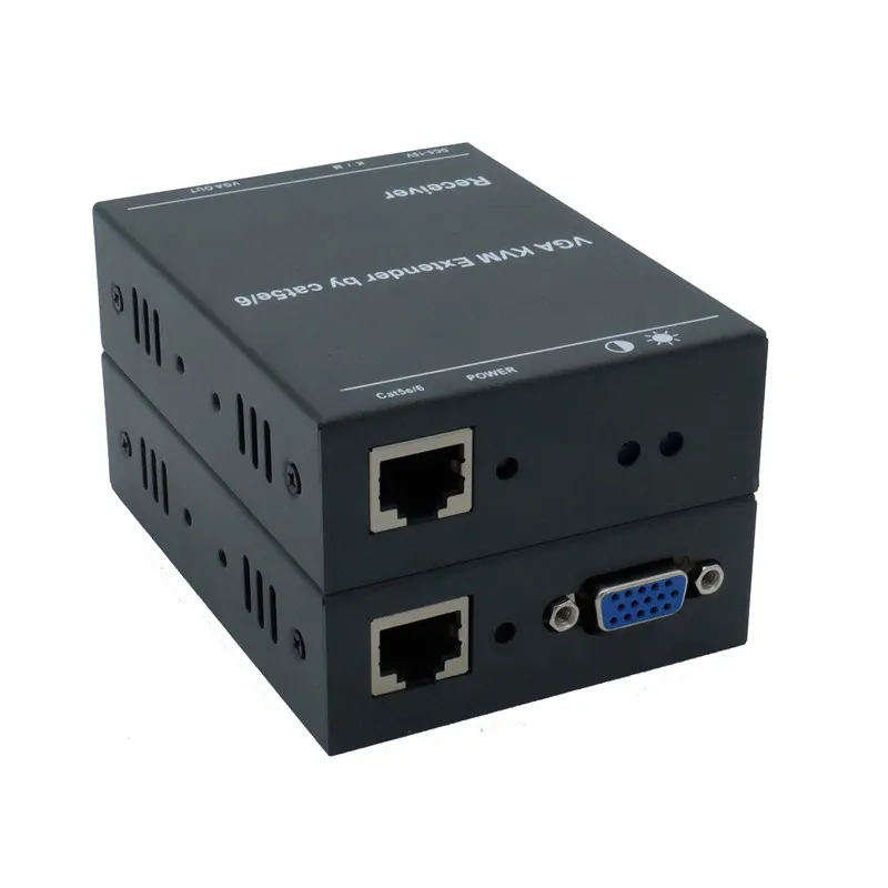 Сетевой удлинитель IP 200M VGA через Cat5e/6 1080P RJ45 Vga TCP/IP с KVM клавиатурой мышью передачей