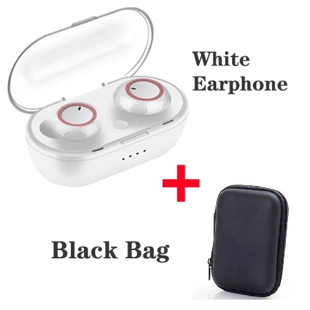 Bluetooth 5.0 Earphones For Huawei Honor 20 10 10i 20i 10 9 Lite 8C 8X Play v10 v20 6c 6x lite 8x max Wireless Earbud Earpieces - Цвет: White add Black bag