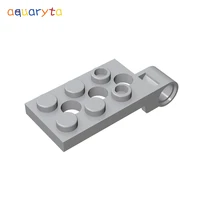 aquaryta 20pcs hinges plate 2x4 with hole compatible with 98286 assembles particles building blocks parts diy educational toys