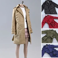 6 colors 16 scale trench coat windcoat outerwear long jacket overcoat clothing for 12 female action figure accessories