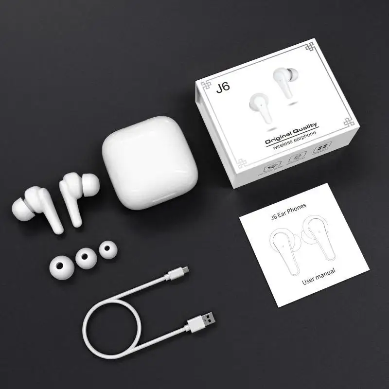 

SPRIMO J6 TWS Bluetooth 5.2 Earphones Wireless Headphones 9D Hifi Stereo Sports Waterproof Headset With Mic for Xiaomi iPhone