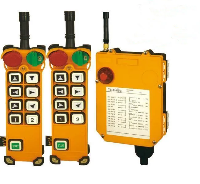 

Telecrane industrial remote control F24-8D two transmitter to one receiver for crane hoist and truck