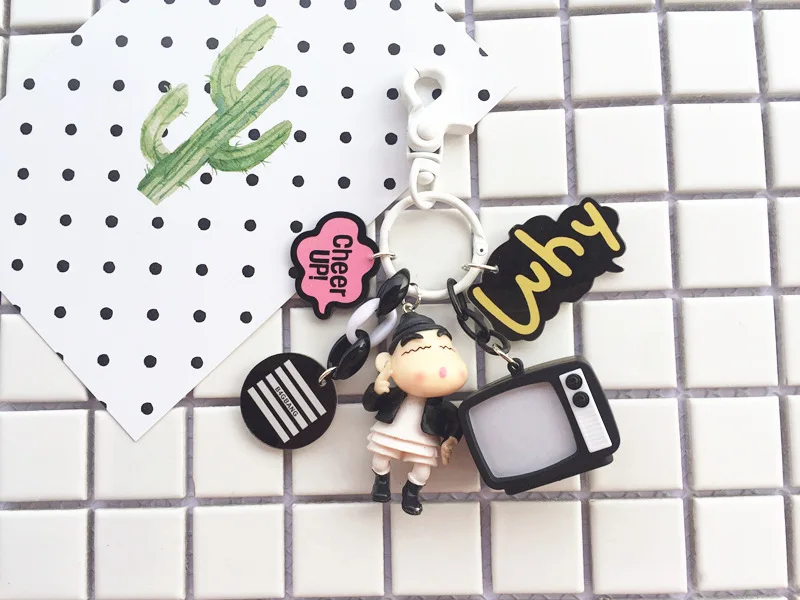 Новинка 2020 милые маленькие новые брелоки для камеры брелок ключей с мультяшным