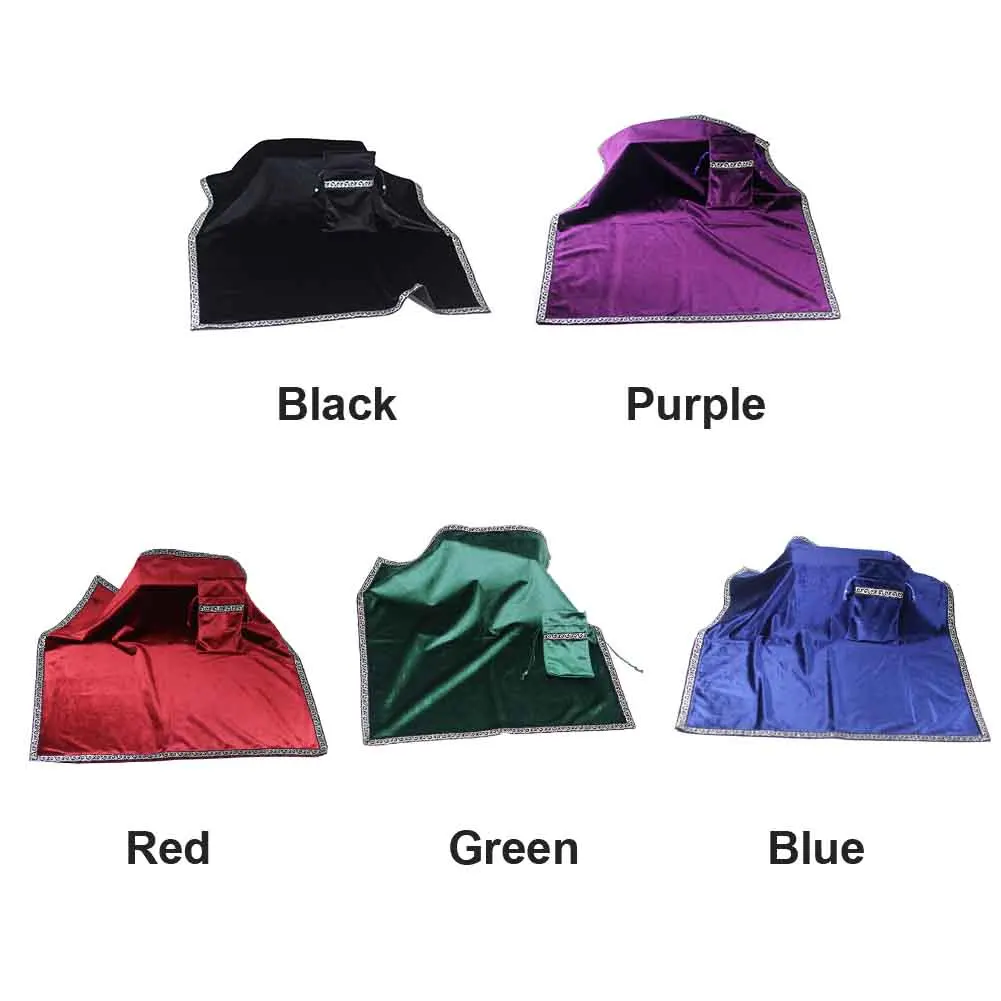 

Comfortable Party Accessories Daily Home Tarot Tablecloth Washable Altar Dustproof Soft Plush Game Desktop Divination With Pouch