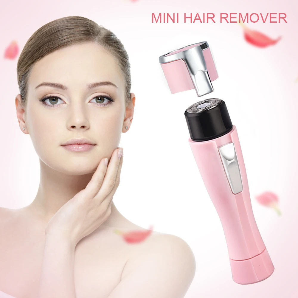 

Hair Removal Machine Women Facial Depilator Legs Face Bikini Trimmer Battery Portable Hair Epilator Remover Electric Lady Shaver
