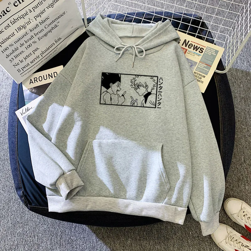 

Women Hoodies Hunter X Hunter Hisoka Funny Cartoon Japanese Anime Graphic Cool Oversized Warm Sweatshirt Hip Hop Casual Hoody