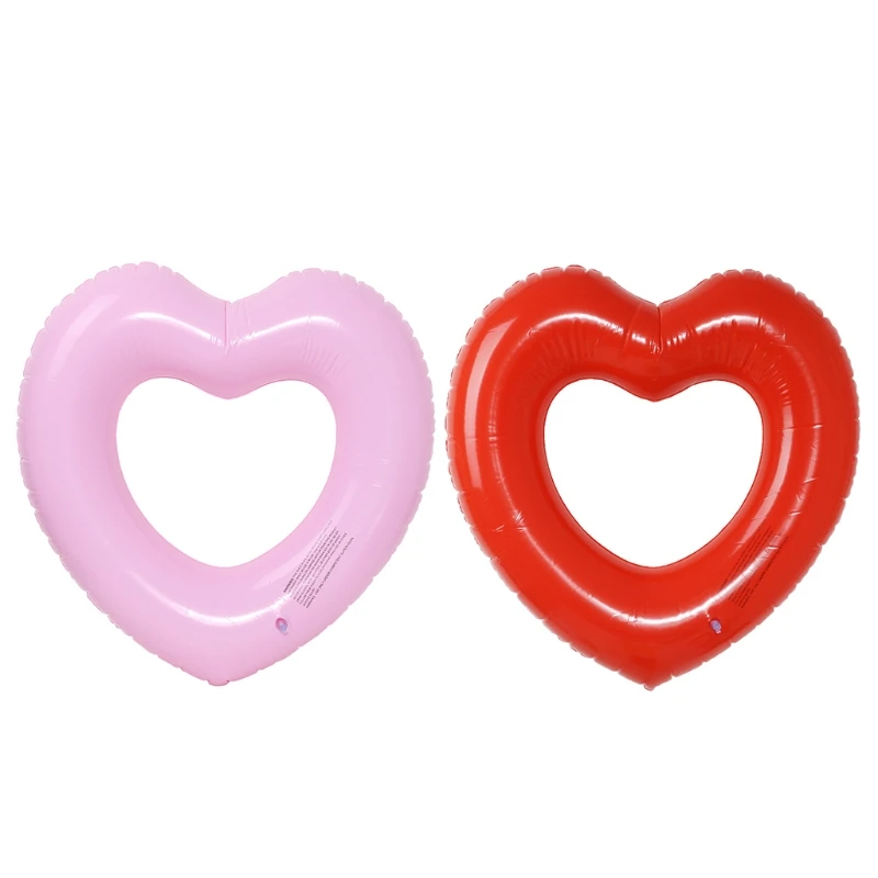 

New Heart Shape Inflatable Swimming Ring Pool Float Giant Mattress For Water Fun Toy Hot Sale