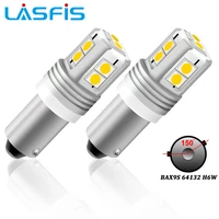 lasfis 2pcs xenon white canbus bax9s h6w 10smd led bulbs for bmw f20 f30 f31 f34 led sidelights parking light