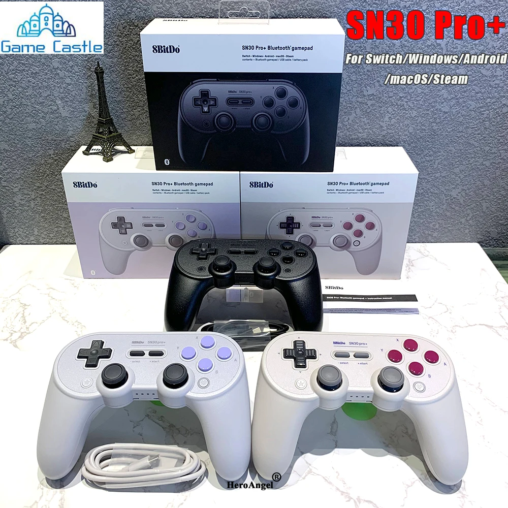 8bitdo SN30 PRO + Беспроводной Bluetooth геймпад USB игровой коммутатор пульт дистанционного