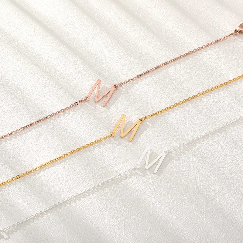 Браслет с буквами алфавита из нержавеющей стали | Украшения и аксессуары