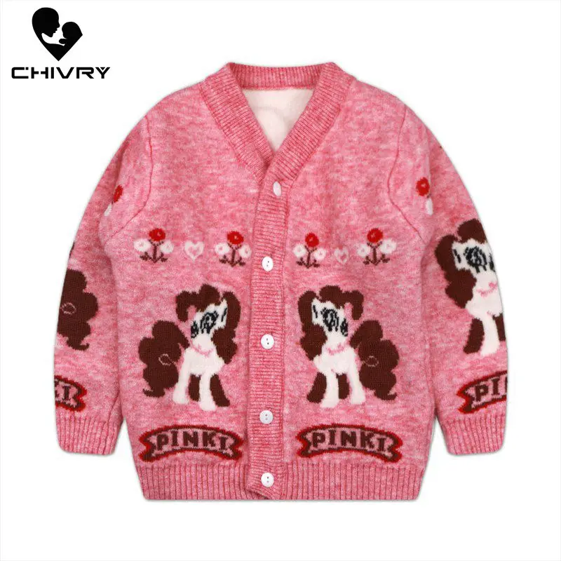 Новинка 2020 Детский кардиган свитер осенне-зимние вязаные свитеры на пуговицах с