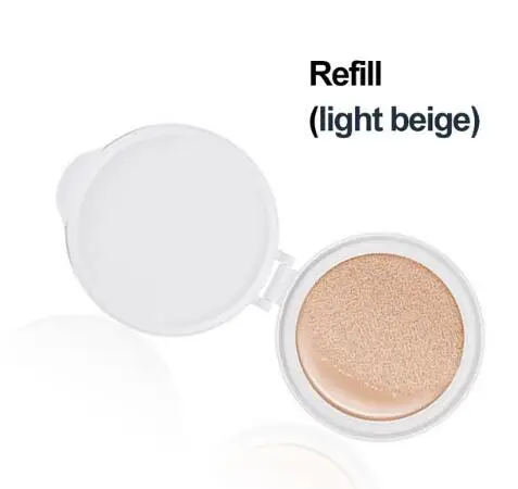 refill light beige BIOAQUA воздушная Подушка BB Крем тональный, для придания яркости Отбеливающая увлажняющая основа для лица макияж красота уход за кожей - Цвет: refill light beige