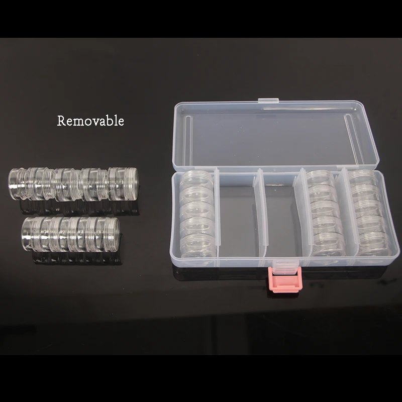 

25/28 Grids Diamond Painting Accessories Storage Plastic Box Embroidery Jewelry Tools Organizer Medicine Case Container for Bead