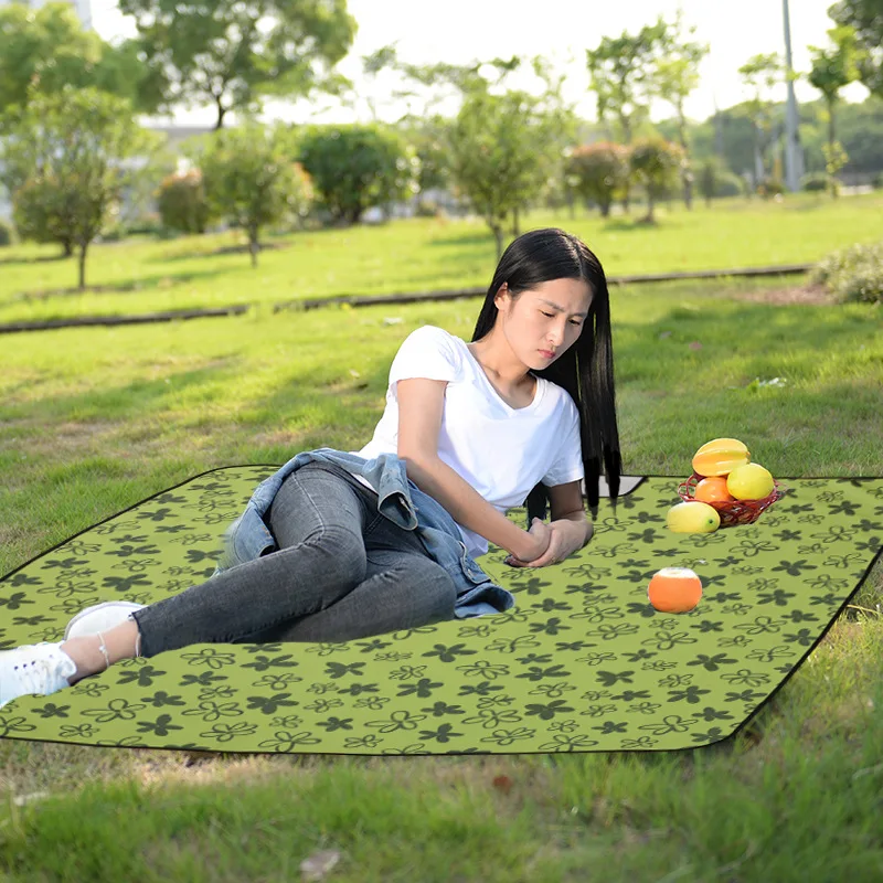 Плед для пикника на открытом воздухе водонепроницаемый складной коврик пляжное