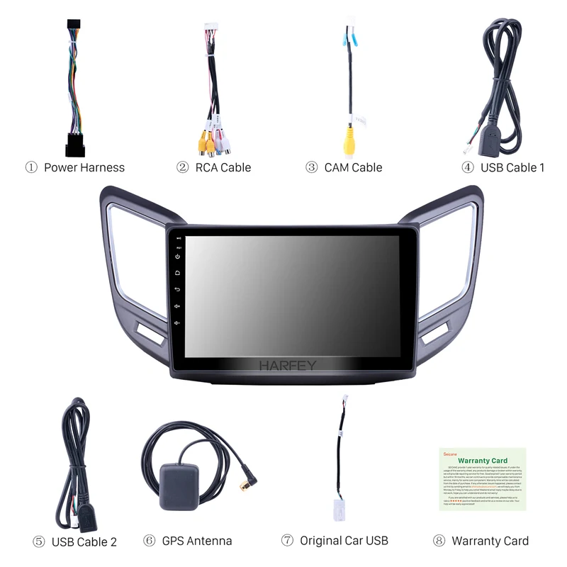 Harfey 9 дюймовый HD сенсорный экран Android 1 Автомобильный GPS радио для Changan CS15 2016-2019 с