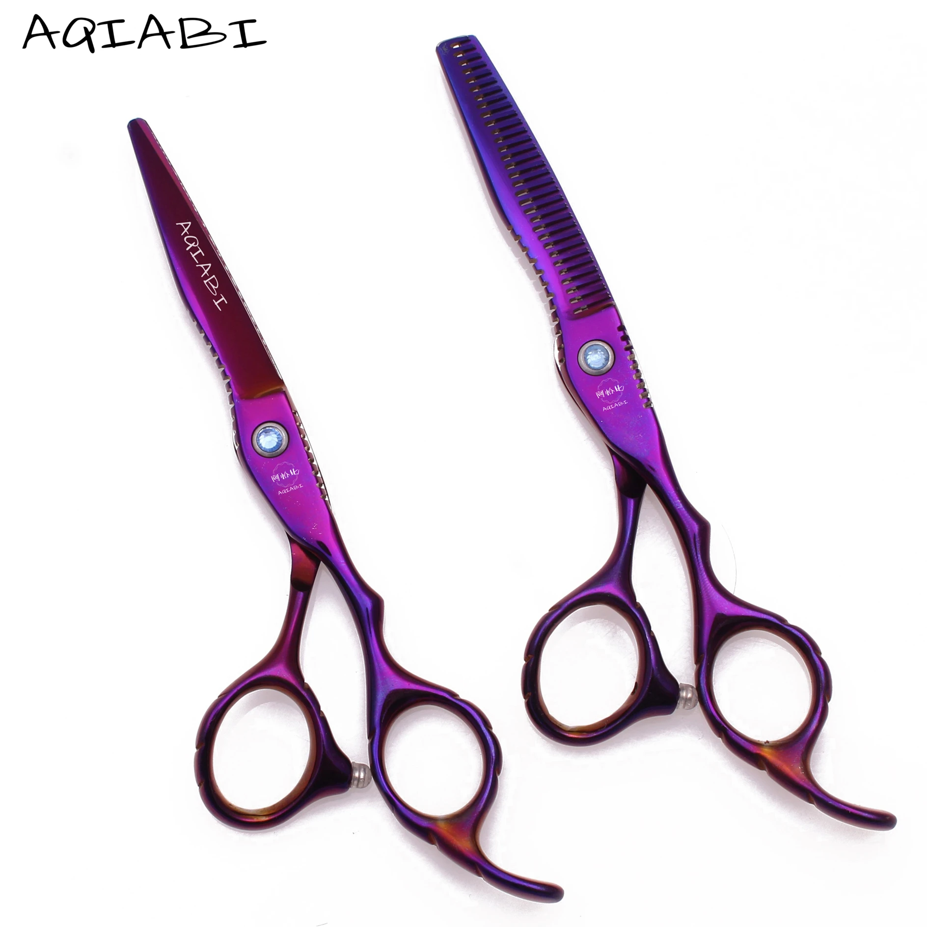 

6,0 "50 шт AQIABI Профессиональные Парикмахерские ножницы филировочные ножницы для стрижки волос Парикмахерские ножницы 440C японские A1011