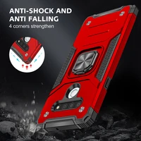 for lg stylo 6 stylo6 luxury magnetic shockproof stand armor case with ring kickstand car phone holder case cover