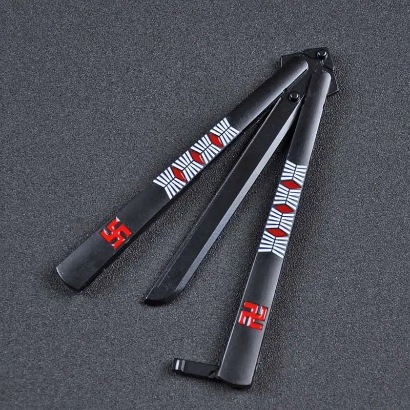 

Hysenss Knife Practice Training Folding Knife Stainless Steel Game Toy Without Blade Multiple Game Tool Wholesale Sale