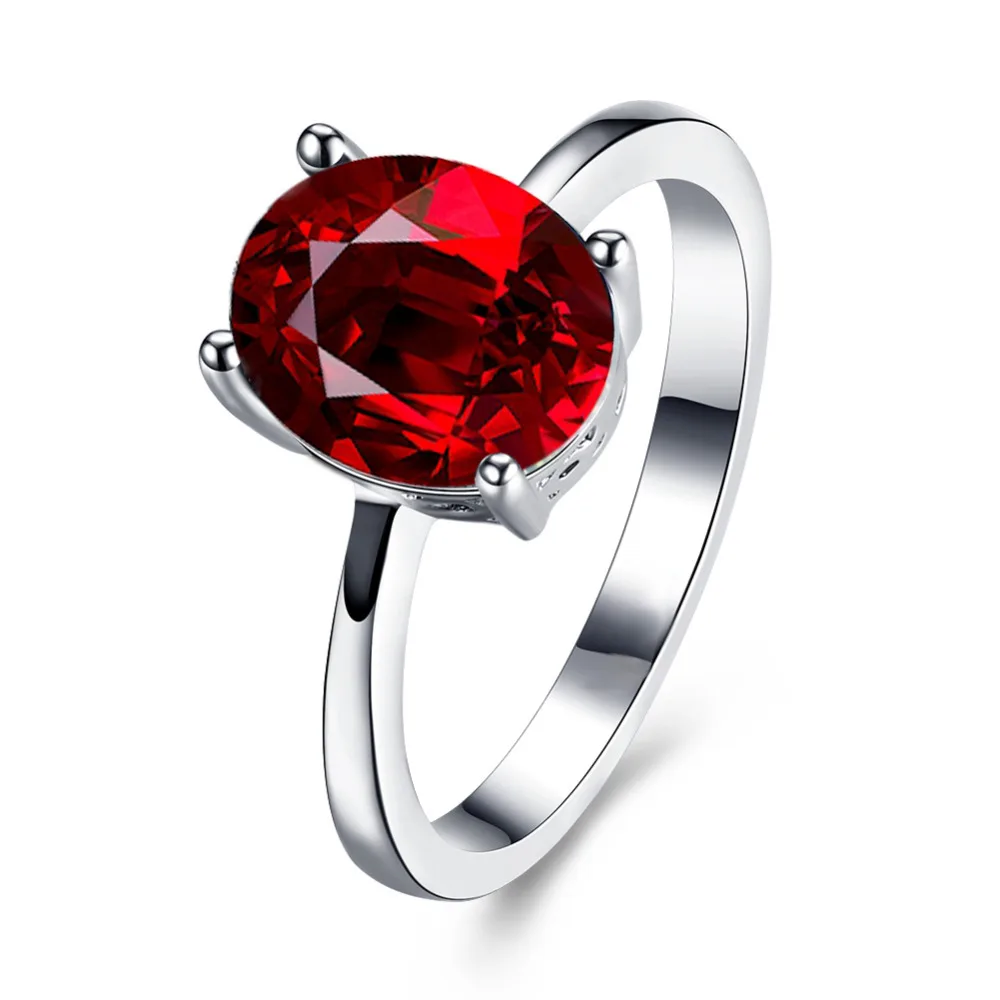 Кольцо с австрийским кристаллом горячее кольцо цвета радуги белого золота