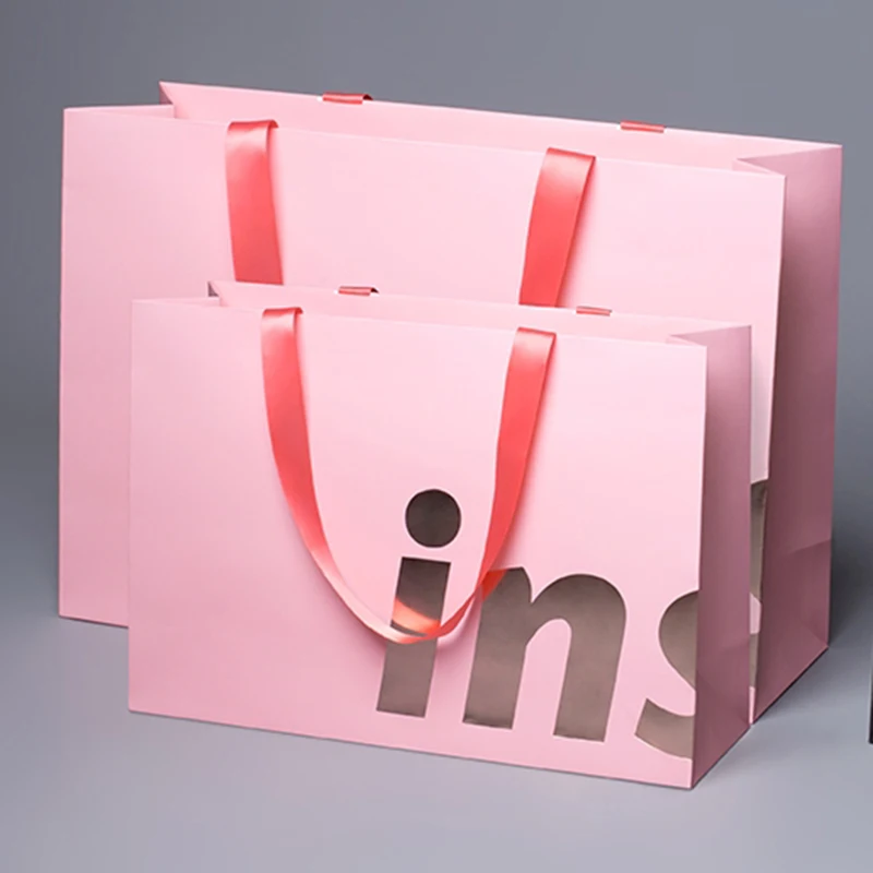 1000 шт./лот бумажные сумки-тоуты для покупок с логотипом под заказ модные сумки